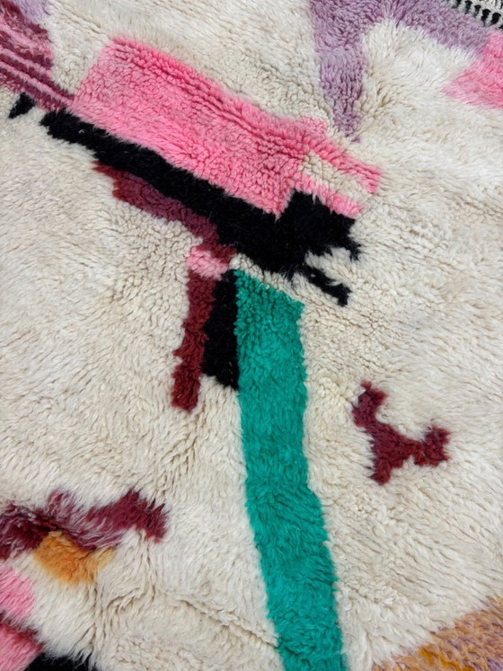 Image 1 of Moroccan Modern Colorful Rug 160x200 cm, Authentic Moroccan rug, Berber carpet, Genuine Wool rug, Handmade rug, Beni ourain styl