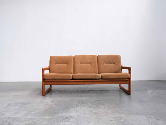 Divano Vintage in Teak Holstebro Danese Mid-Century – Divani 3 posti, Pelle, Legno (photo 5 of 7)