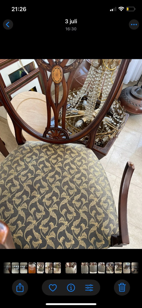 Image 1 of 6 Höllenstühle Mahagoniholz