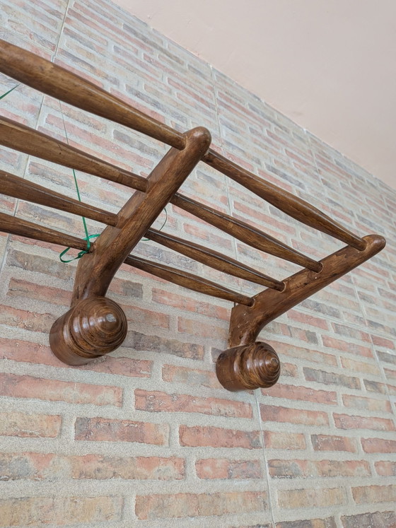 Appendiabiti antico, Legno, Marrone (foto 7 di 7)