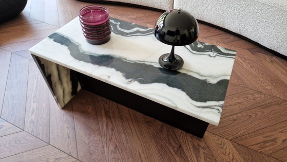 Image 1 of Coffee table made of real panda marble