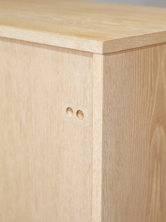 Image 1 of Eiken lowboard dressoir Deens vintage