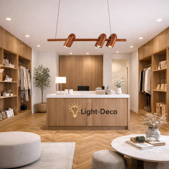 Image 1 of Lámpara de araña de comedor Cirkus con un diseño tubular arquitectónico moderno