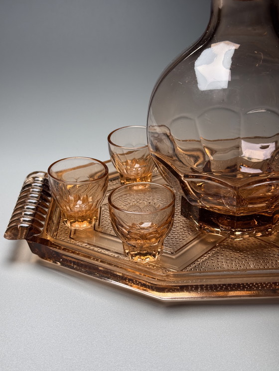 Image 1 of Französisches Likörset im Art-Deco-Stil, 1930er Jahre