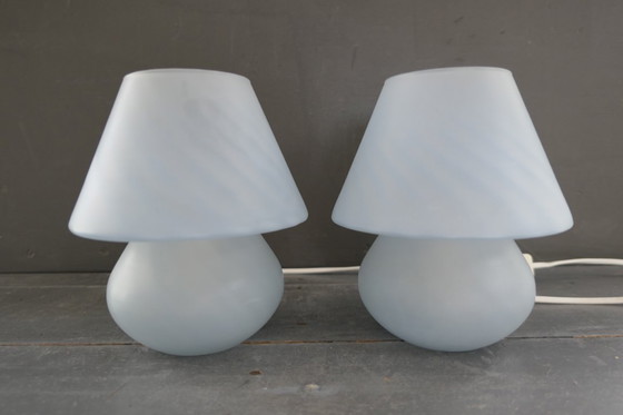 Image 1 of Lampade a fungo in vetro vintage Vianne