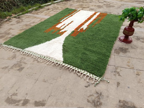 Image 1 of Custom Green Moroccan Carpet 200cmx300cm 