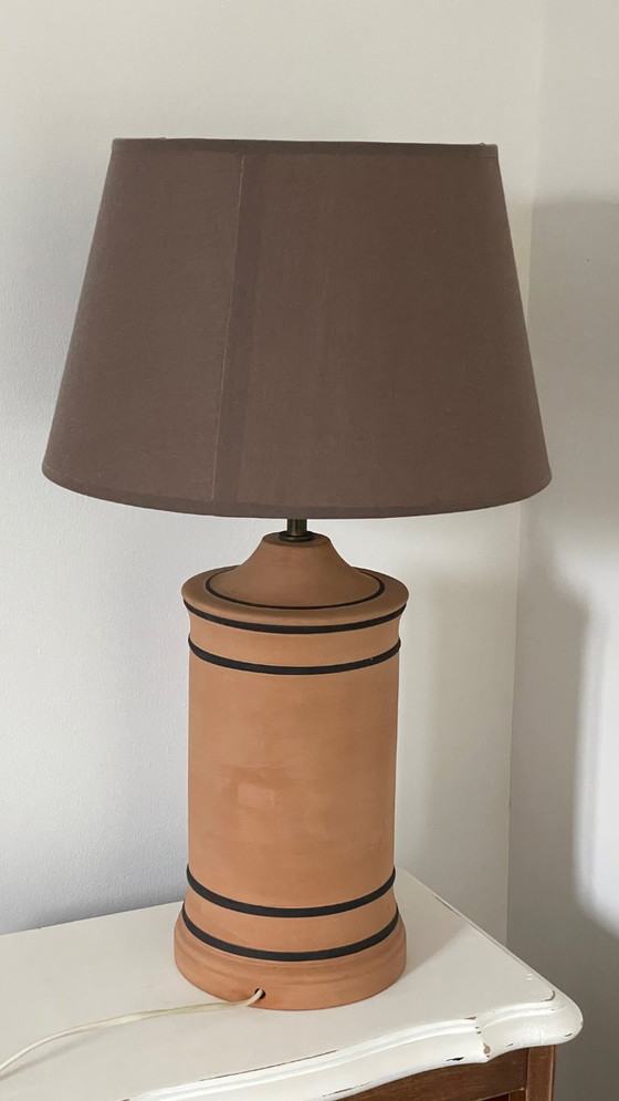 Image 1 of Vintage CHANEL-style terracotta lamp