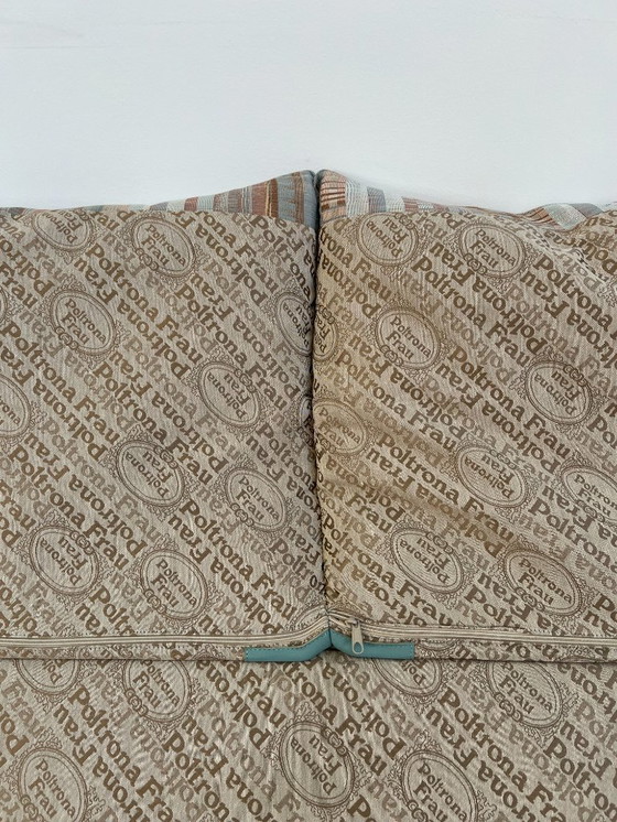 Image 1 of Poltrona Frau - Sofa - Wood, Fabric - Set of Two Sofas