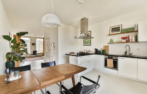 Louis van Teeffelen teak hout uitschuifbare vintage eettafel