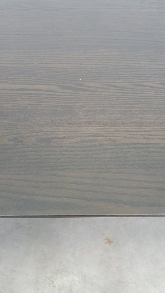 Image 1 of Arco Tisch aus reiner Eiche, geräuchertem Edelstahl, niederländisches Design, 210 x 90