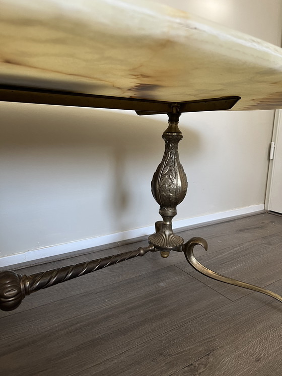 Image 1 of Vintage onyx coffee table