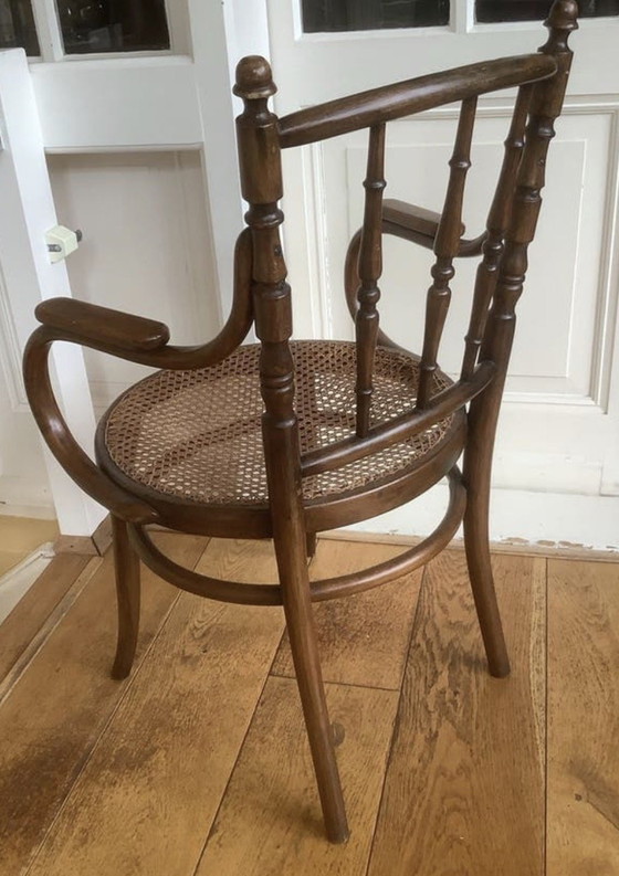 Image 1 of Wunderschöner originaler Thonet-Stuhl der Marke Fichel