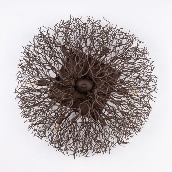 Image 1 of Lampada da soffitto "Hollywood" di Van Egmond con quattro lampade da parete abbinate