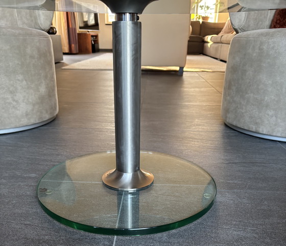 Image 1 of Table ronde en verre Draenart, hauteur réglable