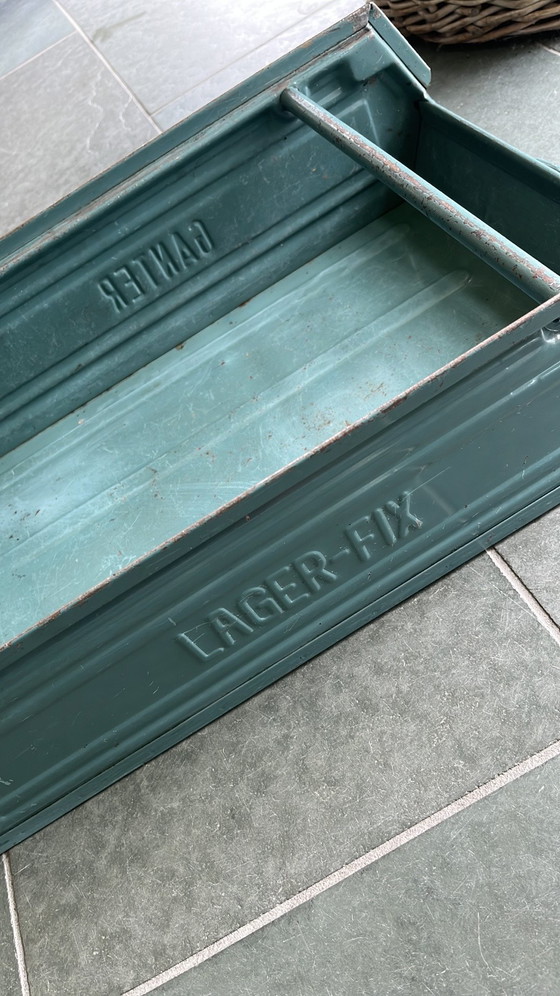 Image 1 of Lager fix metalen stapel bak