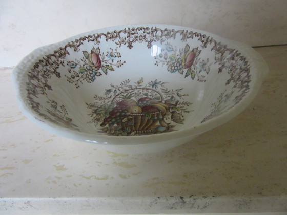 Royal Tudor Fruits and Flowers Ceramic Small Bowl Vintage (photo 3 of 8)