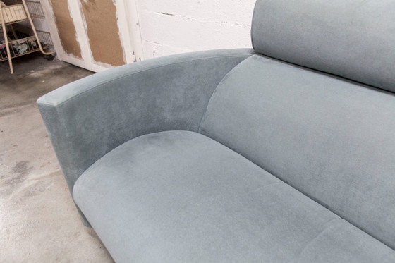 Image 1 of "Negresco" Sofa, designed by Bernard Massot for Neology France, in moiré velvet