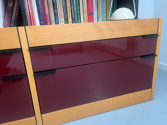 Système d'armoires Pastoe vintage L260 / L360 – Armoires murales, Glass, Wood (photo 6 of 7)