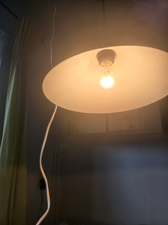 Image 1 of Lampada a sospensione conica marrone opaco anni '70/'80
