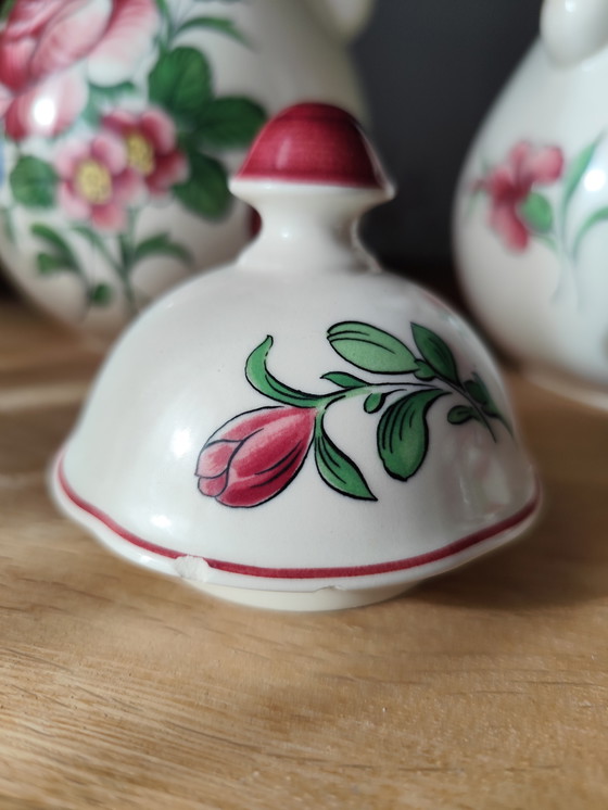 Image 1 of Vintage Villeroy & Boch "Colmar" porseleinen kannen – Set van 2 – Gemaakt in Duitsland
