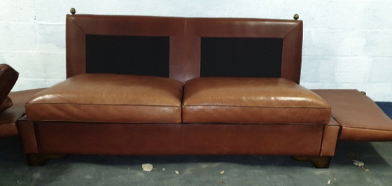 Kasteel Bank Leder – Banken, Leather, Wood (photo 8 of 8)