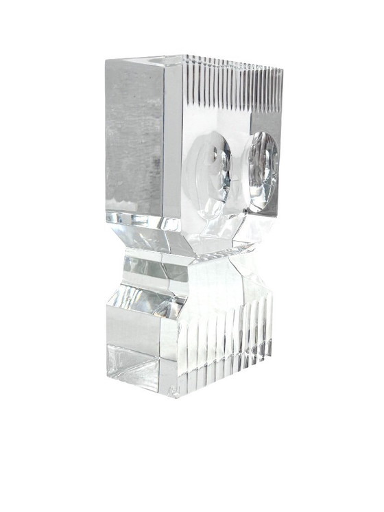 Image 1 of Sven Palmqvist, escultura moderna de vidrio, Orrefors Suecia 1971