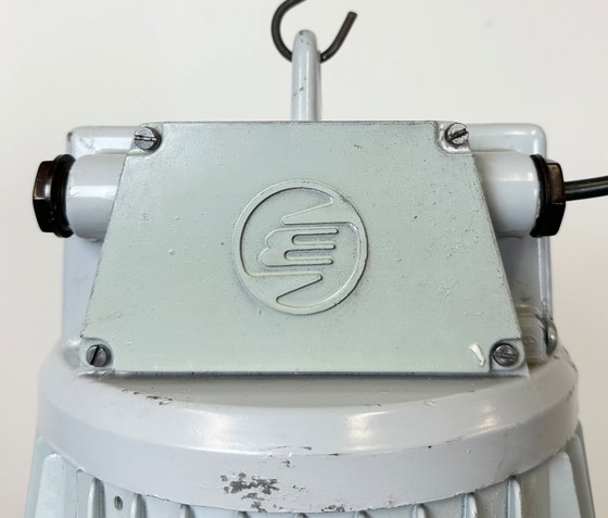 Image 1 of Große industrielle Aluminium-Pendelleuchte von Elektrosvit, 1960er Jahre