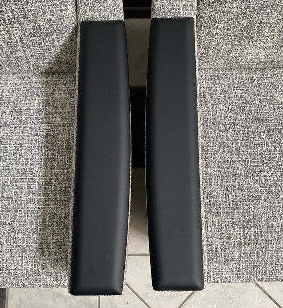 Image 1 of set of 2 grey relax chairs on castors 1970s