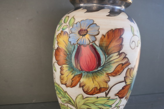 Image 1 of Vintage H. Bequet Quaregnon Grote Vaas 556