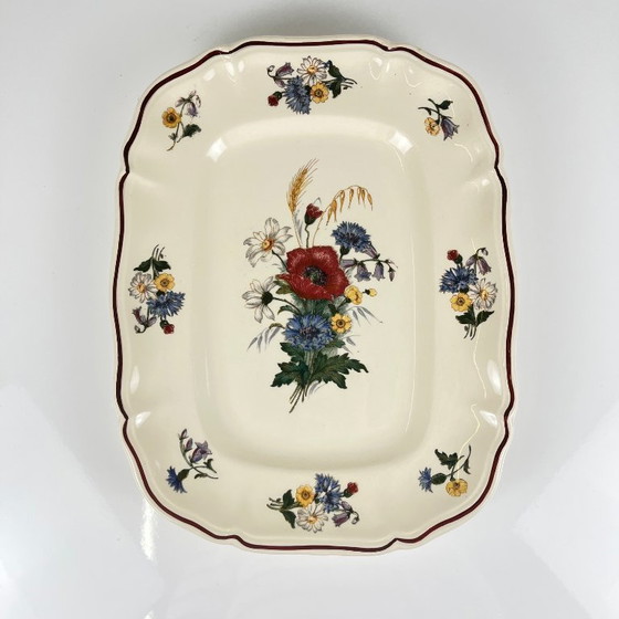 Large rectangular platter "Agreste" Sarreguemines, early 20th century. – Crockery, Ceramic (photo 6 of 9)
