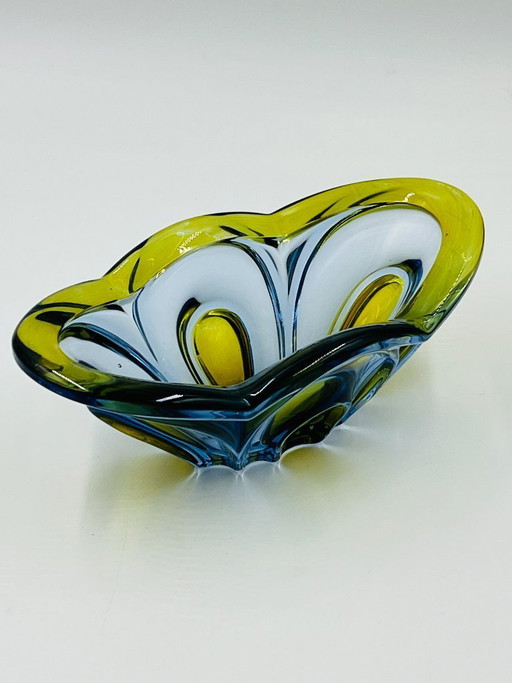 Boheemse glazen designkom Chribska