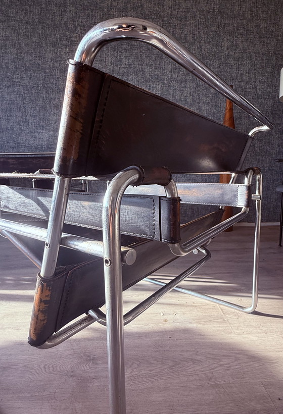 Image 1 of 2 vintage Gavina/Knoll Wassily Model B3 fauteuils, circa jaren 60