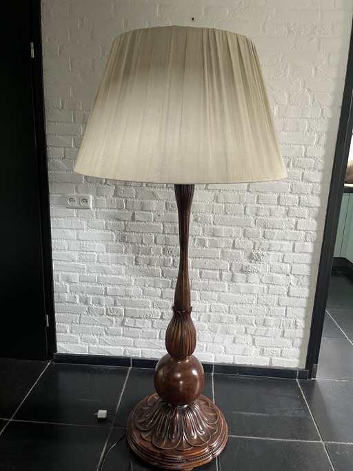 Lampadaire en bois massif (style : Louis XIII/Néo-baroque)