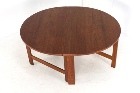 Image 1 of Table de salle à manger pliante en teck danois « Skovlund » vintage