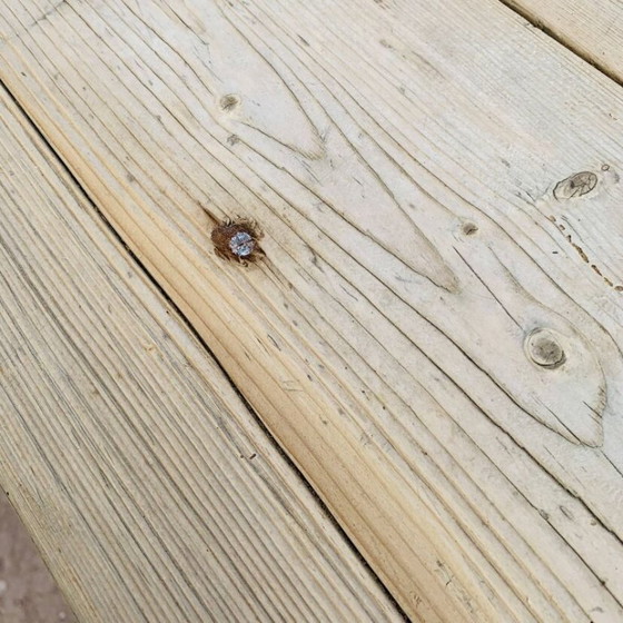 Image 1 of Ancienne Table de Ferme 1m60