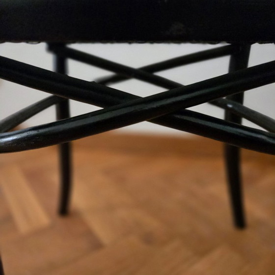 Image 1 of Set di 2 sedie da bistrot antiche in stile Thonet – in vimini intrecciato a mano!