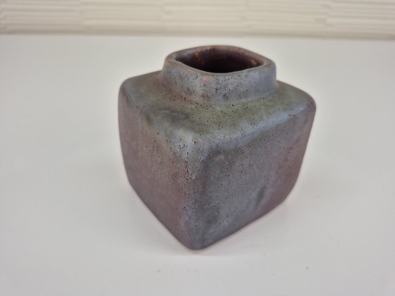 Image 1 of Chimney vase. Vintage block vase/ikebana.