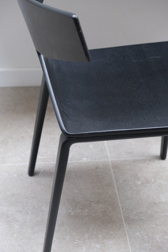 Dressing Table and Chairs in Blackened Wood (photo 3 of 8)