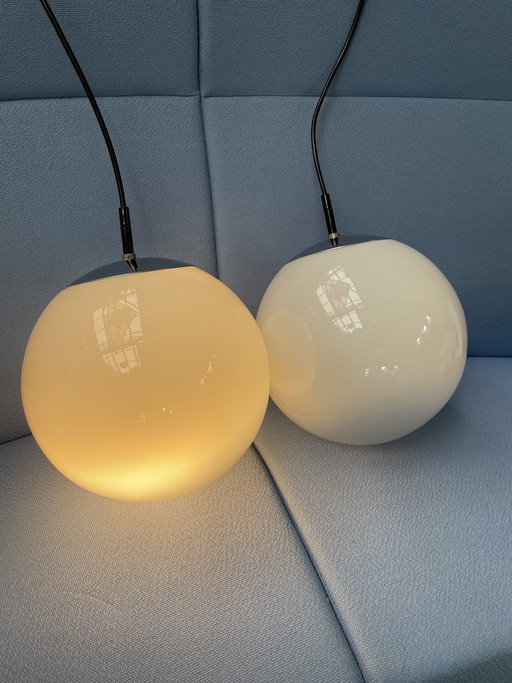 Raak ochtend nevel hanglampen, jaren 70