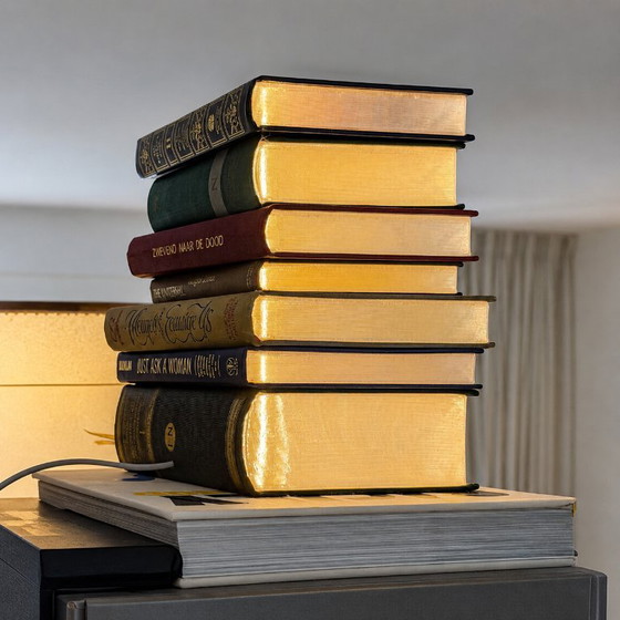 Bücherlampe – ENZI Design, Tischlampen, Papier, Kunststoff (photo 2 of 5)