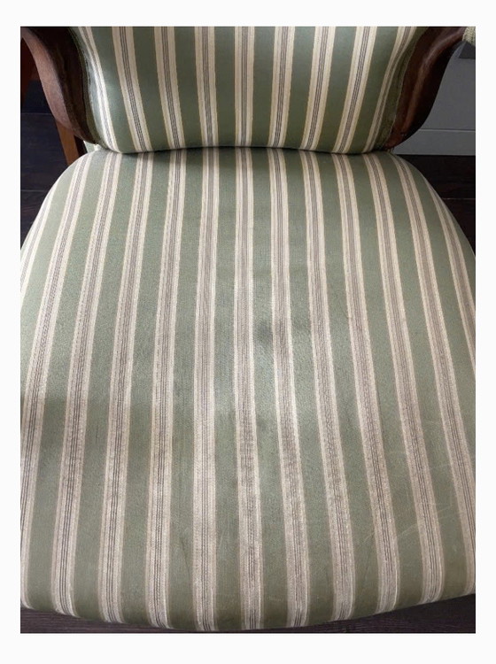 Image 1 of Mahoniehouten fauteuil 