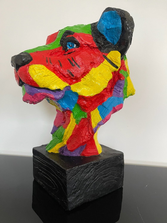 Special lion statue, Decorative Objects, Other, Multi Color (photo 3 of 9)