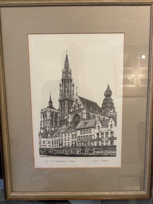 Lot of lithographs by Daniel Winkelmans