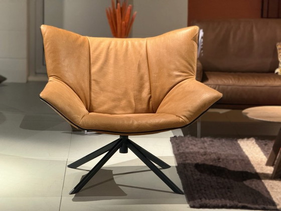Gustav, Label, Sessel, Leder, Metall, Braun, Design (Foto 2 von 5)