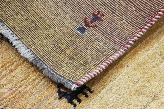 Image 1 of Original Perserteppich Gabbeh Ghashghai Orientteppich 144 cm x 90 cm Alt Natur