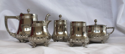 5 Delig Thee/Koffie Servies Kurz & Co. Tiel 1697 1/2