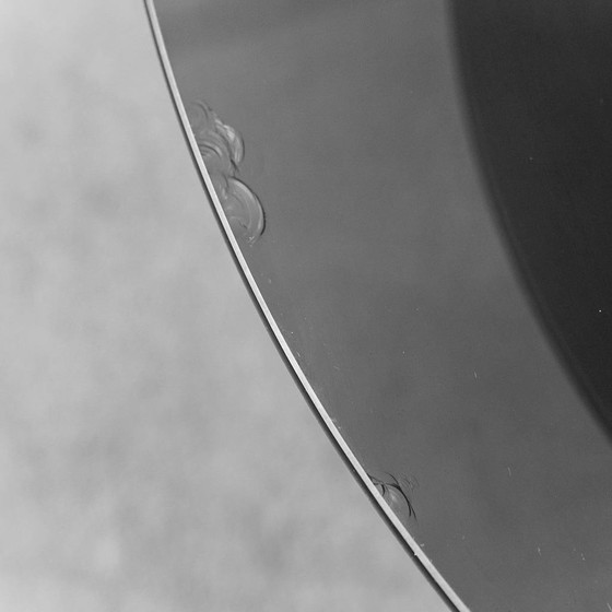 Vintage ronde salontafel van gerookt Parsol kristal – Geregistreerd Design, Italië, jaren 70 – Masiero (photo 8 of 9)