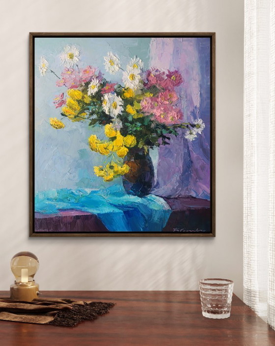 Image 1 of Autumn Flowers In A Vase Boris