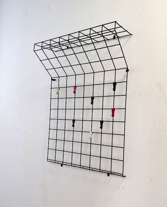 Image 1 of Armadio a muro in filo metallico Karl Fichtel anni '60