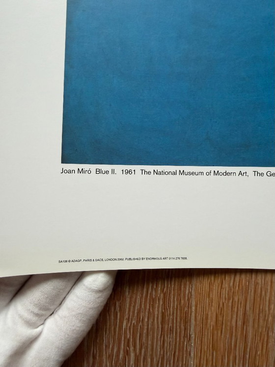 Image 1 of Joan Miró (1893-1983), Blue II, 1961, Nationaal Museum voor Moderne Kunst, Centre Georges Pompidou, Parijs, copyright ADAGP....